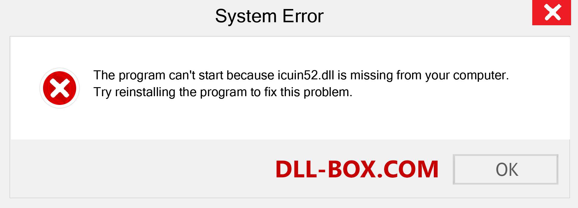  icuin52.dll file is missing?. Download for Windows 7, 8, 10 - Fix  icuin52 dll Missing Error on Windows, photos, images